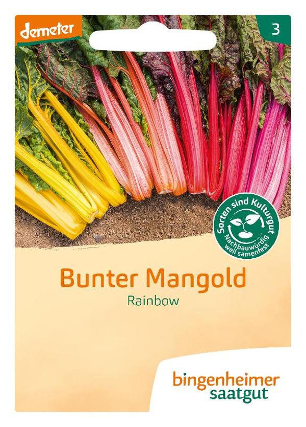 Produktfoto zu Saatgut Mangold Rainbow von Bingenheimer Saatgut