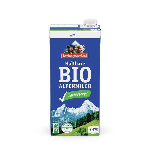 Produktfoto zu H-Milch, laktosefrei, 1,5% von Berchtesgadener Land