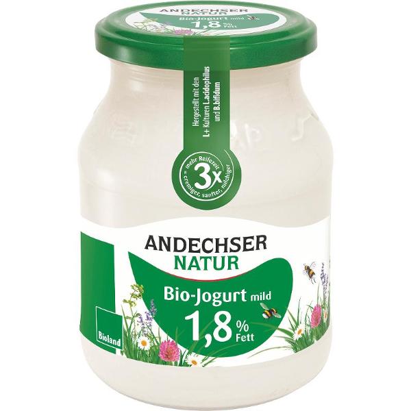 Produktfoto zu Joghurt fettarm 1,8% von Andechser