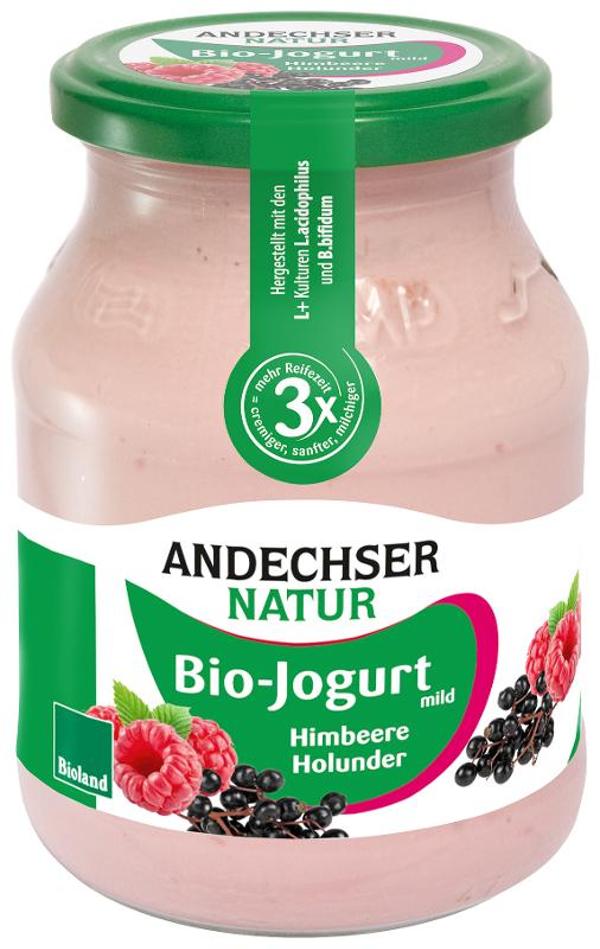 Produktfoto zu Joghurt Himbeer-Holunder 3,7% von Andechser