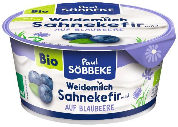 Produktfoto zu Sahnekefir auf Blaubeere-Weidemilch von Söbbeke