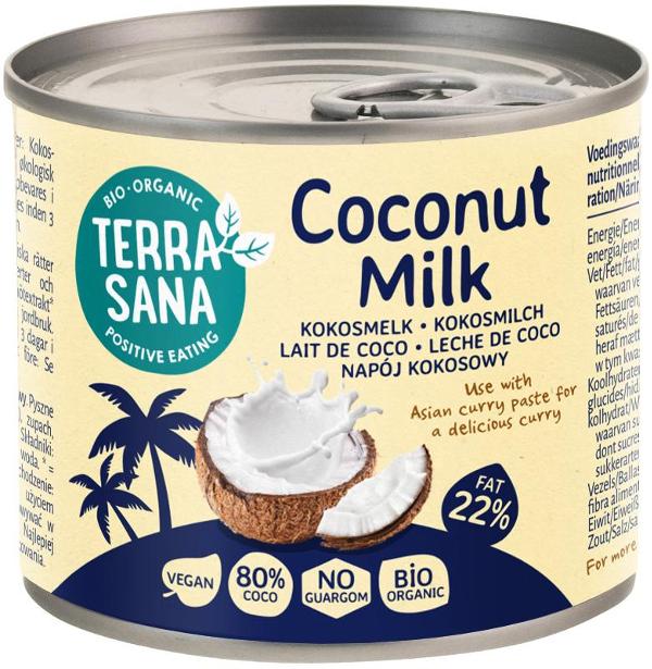Produktfoto zu Kokosmilch, 22% Fett von Terrasana