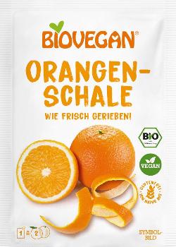 Geriebene Orangenschalen von Biovegan
