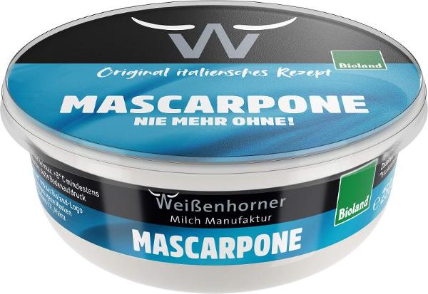 Produktfoto zu Mascarpone 80% von der Weißenhorner Milch Manufaktur