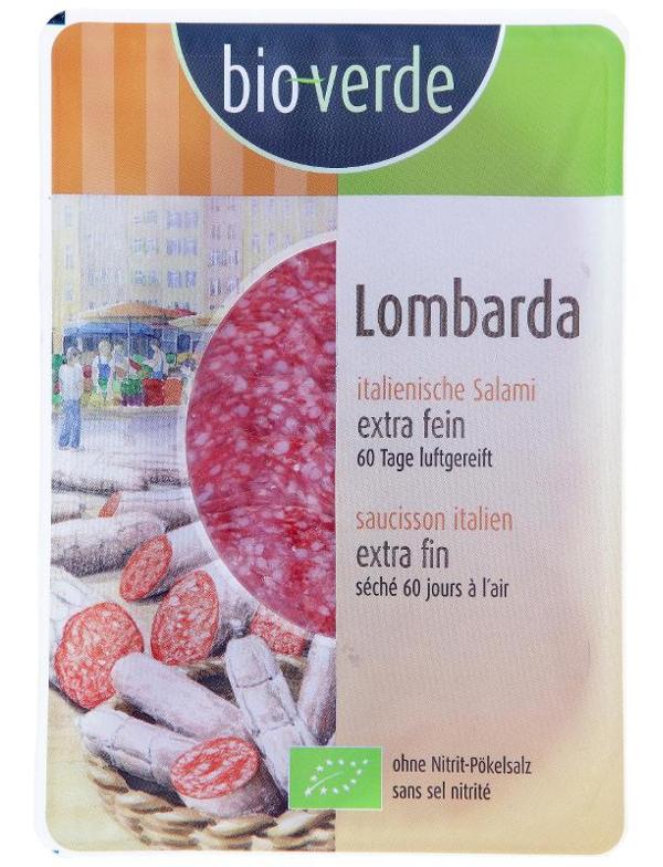 Produktfoto zu Lombarda Salami, geschnitten von bio-verde
