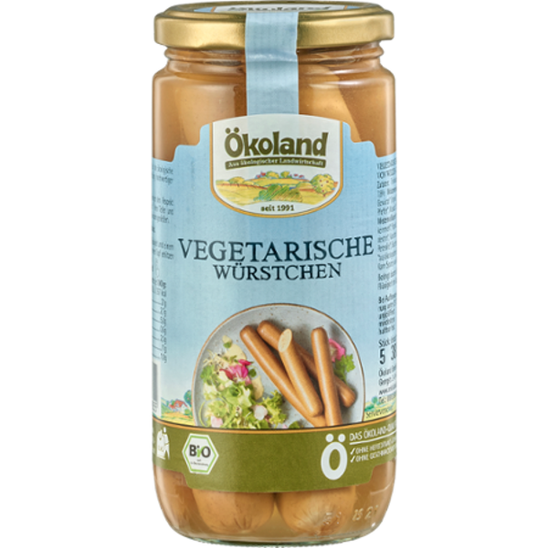 Produktfoto zu Vegetarische Würstchen im Glas von Ökoland