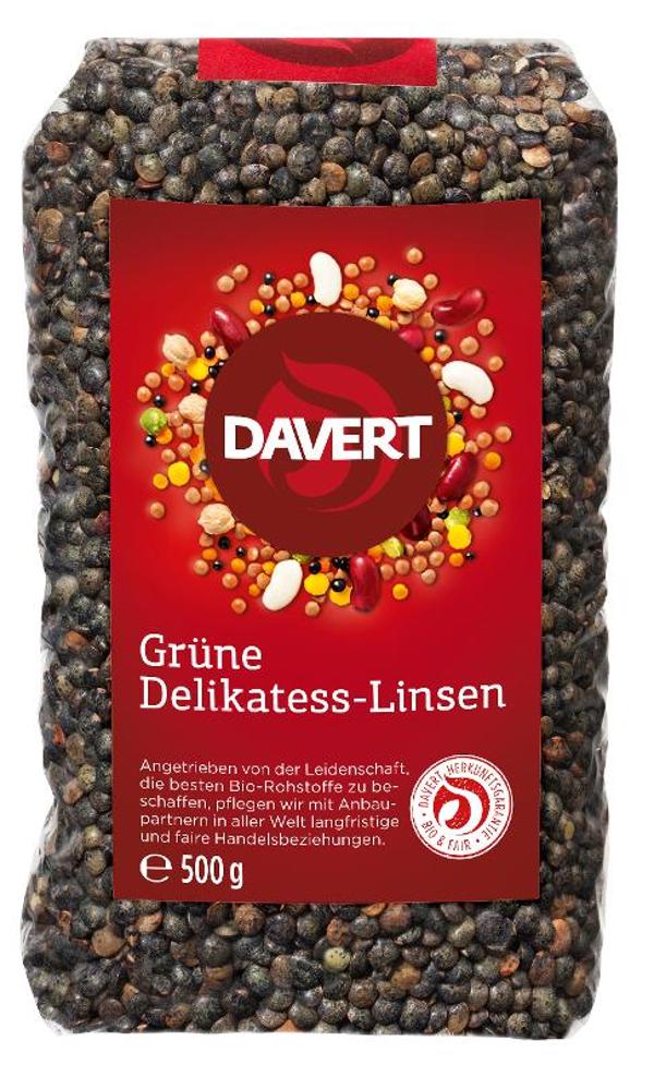 Produktfoto zu Grüne Delikatess-Linsen von Davert