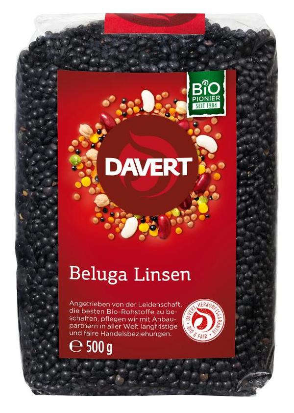 Produktfoto zu schwarze Beluga Linsen von Davert