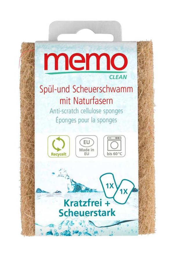 Produktfoto zu Spülschwämme Set Kratzfrei & Scheuerstark von Memo