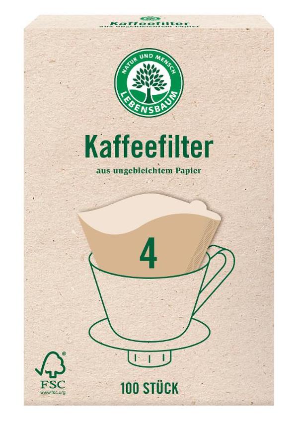 Produktfoto zu Kaffeefilter Größe 4 von Lebensbaum