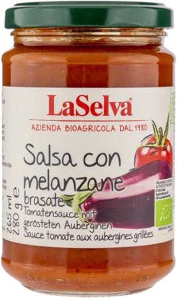 Produktfoto zu Tomatensauce mit gerösteten Auberginen von LaSelva