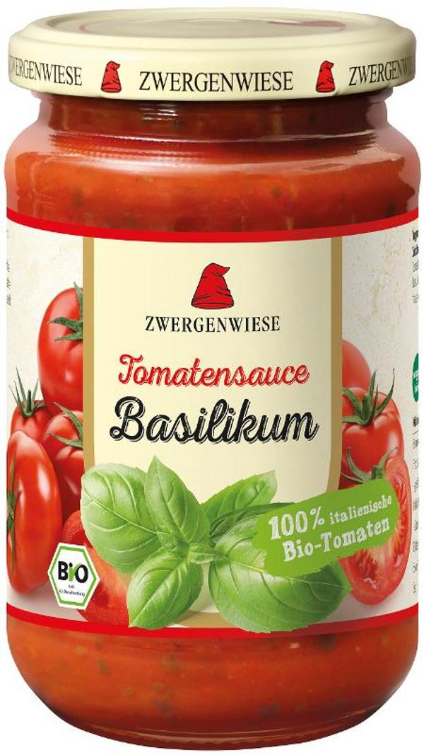 Produktfoto zu Tomatensauce Basilikum von Zwergenwiese