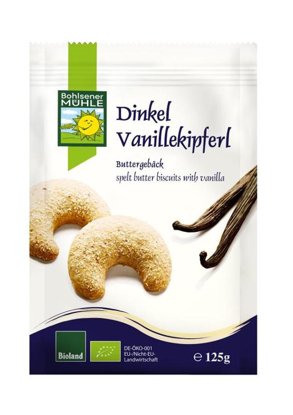 Produktfoto zu Dinkel Vanillekipferl von Bohlsener Mühle