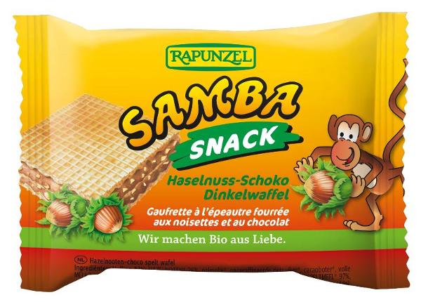 Produktfoto zu Samba Snack, Haselnuss-Schoko-Schnitte, 3er Pack von Rapunzel