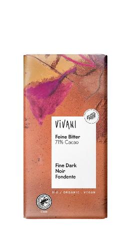 Feine Bitter Schokolade 71% von Vivani