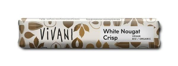 Produktfoto zu White Nougat Crisp Riegel von Vivani