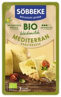 Bio Weidemilch Mediterran Kräuterkäse Scheiben