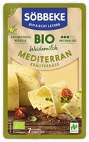 Bio Weidemilch Mediterran Kräuterkäse Scheiben