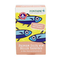 Premium Filets vom Hellen Thunfisch in Bio-Sonnenblumenöl