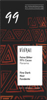Feine Bitter Schokolade 99 % Cacao Panama