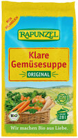Klare Gemüsesuppe, mit Bio-Hefe