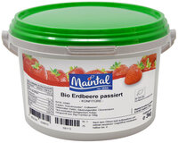 Bio Erdbeere passiert Konfitüre