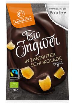 Ingwer in Zartbitter-Schokolade