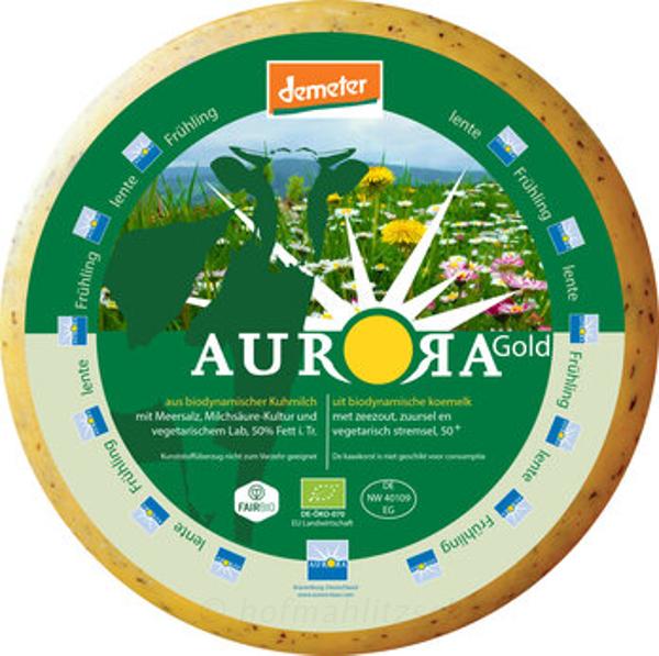 Produktfoto zu Aurora Gold Frühlingskäse - mit Löwenzahn, Gänseblümchen und Ingwer