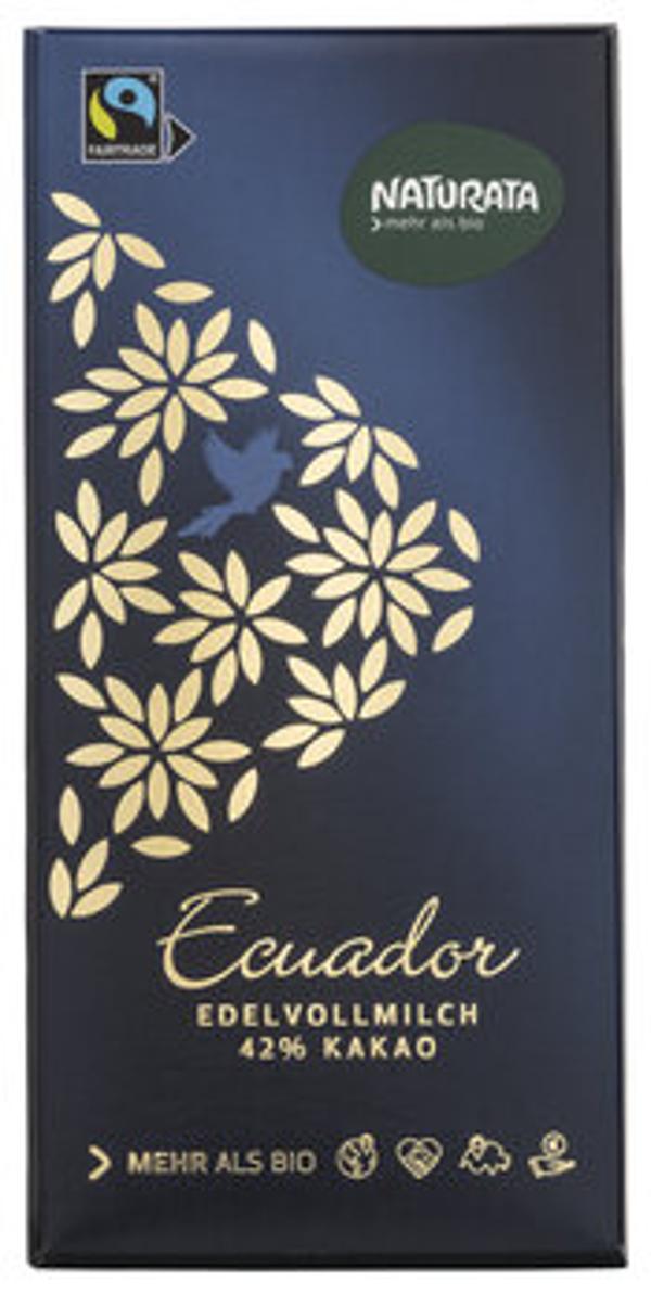 Produktfoto zu Edel-Vollmilch Schokolade Ecuador 42%