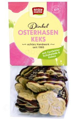 Dinkel-Osterhasen-Keks Zartbitter Kokos