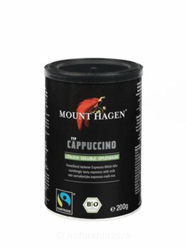 Produktfoto zu Mount Hagen Cappuccino instant