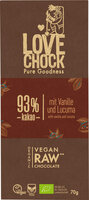 Lovechock Tafel 93 % Kakao Vanille & Lucuma