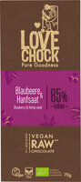 Lovechock Tafel Blaubeere & Hanfsaat 85 %