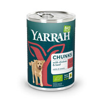 Yarrah Bio Hund Dose Bröckchen getreidefrei Huhn mit Rind