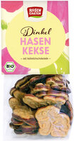 Dinkel-Hasen-Kekse mit Vollmilchschokoladenboden