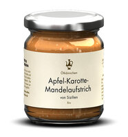 Ölkännchen Apfel-Karotte-Mandelaufstrich, ohne Zuckerzusatz, Sizilien IT 190g
