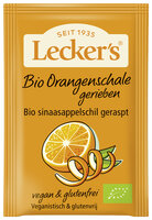 Bio Orangenschale gerieben und getrocknet