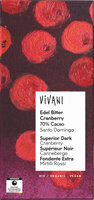 Edel Bitter Cranberry Schokolade 70% Cacao Santo Domingo