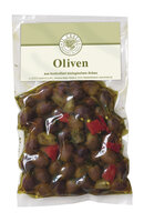 Italienische Leccino-Oliven mariniert