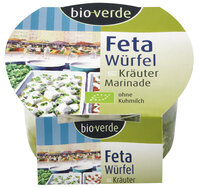 Feta-Würfel mit Kräuter-Marinade 125 g