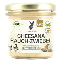BA Brotaufstrich Cheesana Rauch-Zwiebel, 135 g, SANCHON, bio