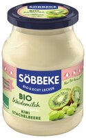 Bio Weidemilch Joghurt mild Kiwi-Stachelbeere, 3,8 % Fett 500 g Glas