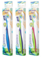 Wechselkopf-Zahnbürste I Medium, mit integriertem Zungenreiniger, mit biobasiert