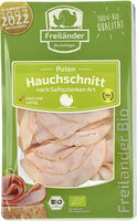 Puten-Aufschnitt nach Saftschinken Art, hauchfein, Bio, frisch, 70g, 3er Gebinde