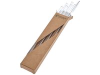 Trinkhalme aus Glas Ø 8 x 200 mm mit Bürste