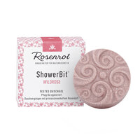 ShowerBit® - festes Duschgel Wildrose - 55g - in Schachtel - Pflegedusche für de