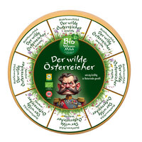 BWM der wilde Österreicher Schnittkäse 50 % F.i.Tr. aus pasteurisierter Bio Wies