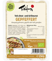 Tofu Brat- und Grillwurst Gepfeffert