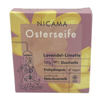 NICAMA zertifizierte Osterseife Lavendel-Limette 100g