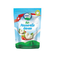 Züger Bio Mozzarella Herzen 130g